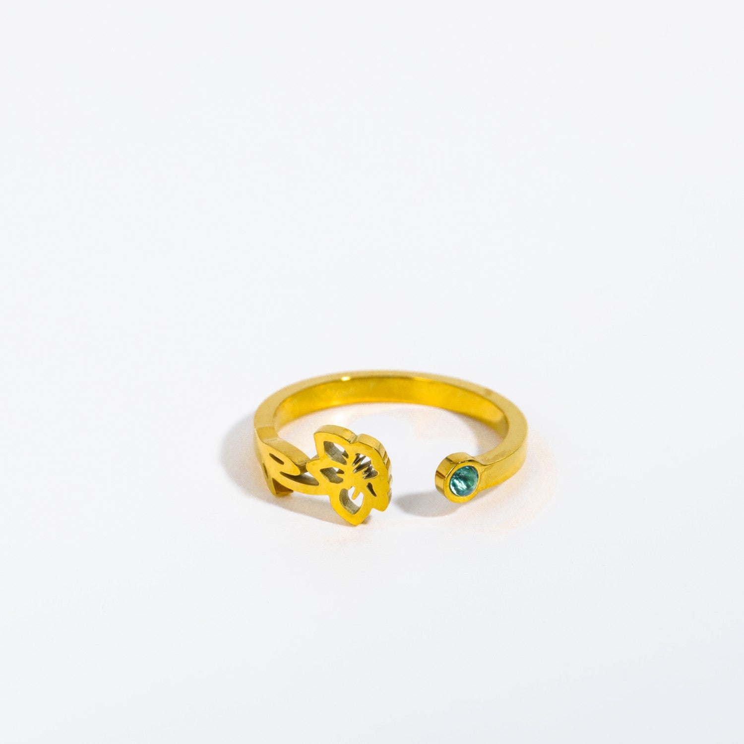 Anillo de acero inoxidable de oro al por mayor